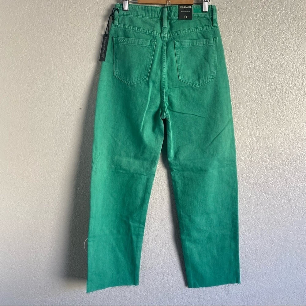 Blank NYC the Baxter Green Straight Leg raw Hem jeans - Picture 5 of 14